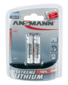 Lithium Batterie Micro AAA / FR03 2er Blister