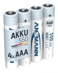  NiMH Akku Micro AAA 550 mAh maxE 4er Blister