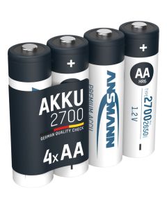 NiMH Akku Mignon AA Typ 2700 (min. 2650 mAh) 4er Blister